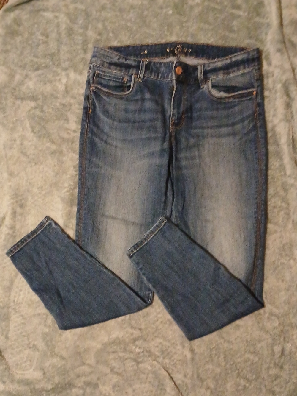 WHBM Women's Dark Blue Denim Jeans - Slim Fit